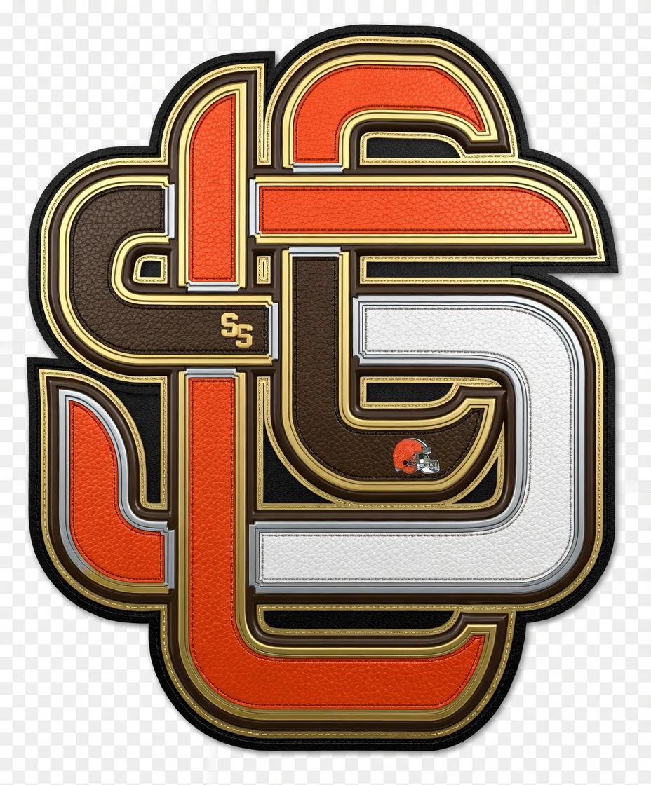 Cleveland Browns L.S.3.1st Monogram patch