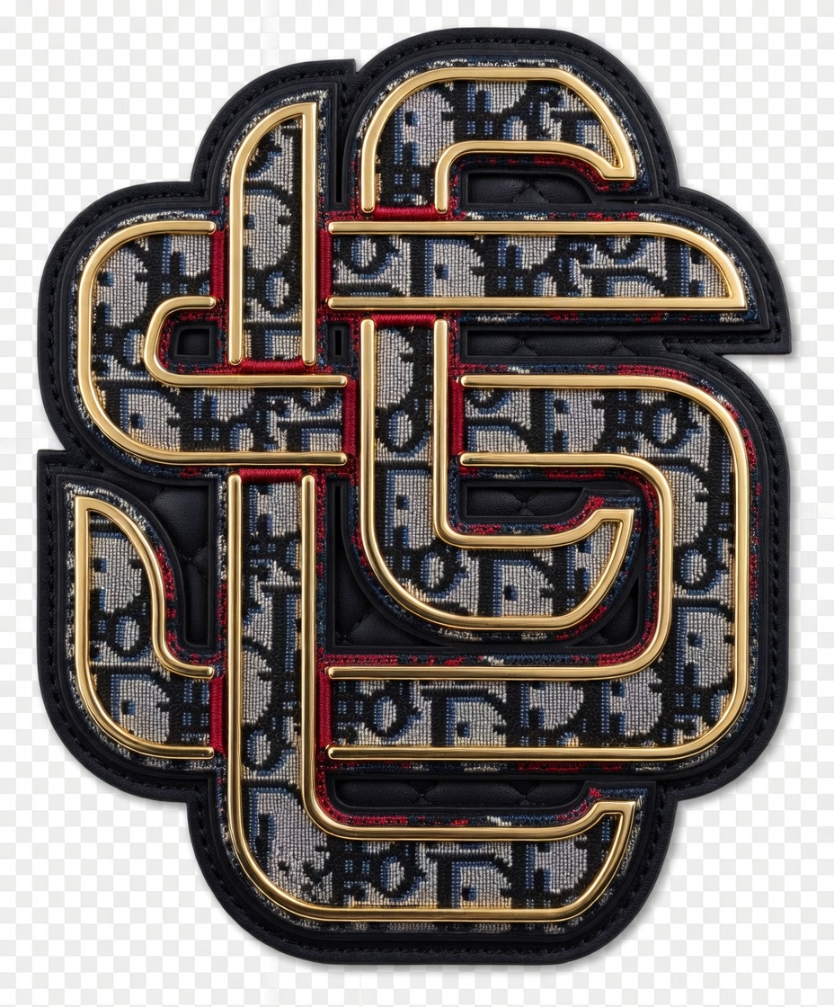 Pure Dior Oblique Jacquard Texture L.S.3.1st Monogram patch