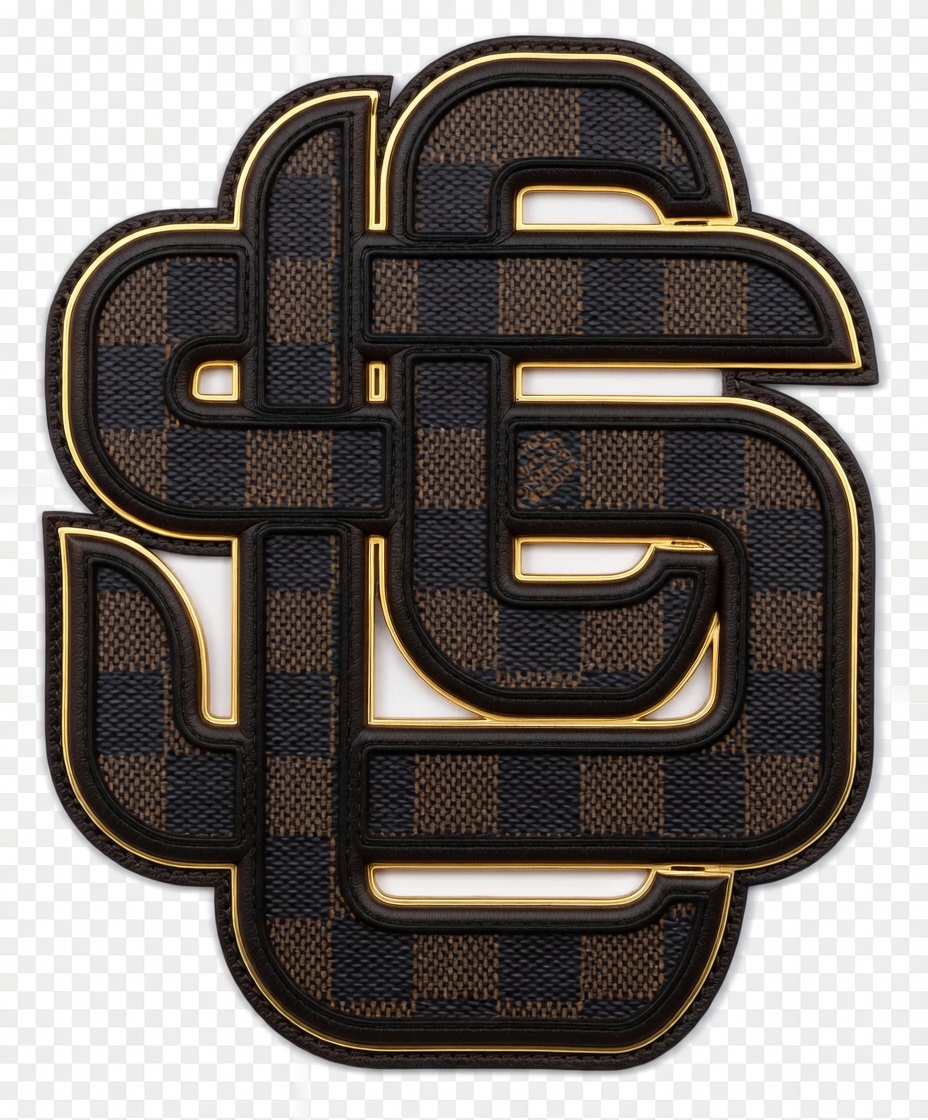 Pure Louis Vuitton Damier Ebene Texture L.S.3.1st Monogram patch