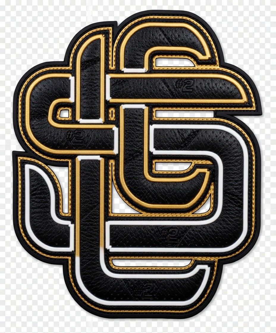 Prime Time Black Gold L.S.3.1st Monogram patch